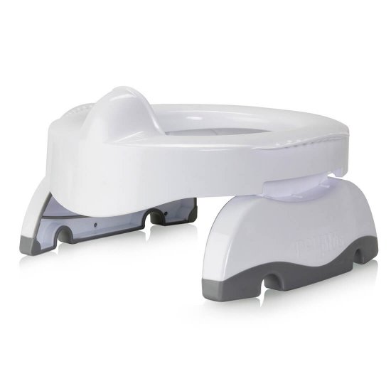 Potette Max 3-in-1 Compact Travel Potty & Toilet Training White/Grey